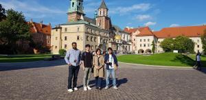 2019년 9월 Prof Han, Qasim, Viet and Sangwoo, field trip, Krakow Poland 이미지